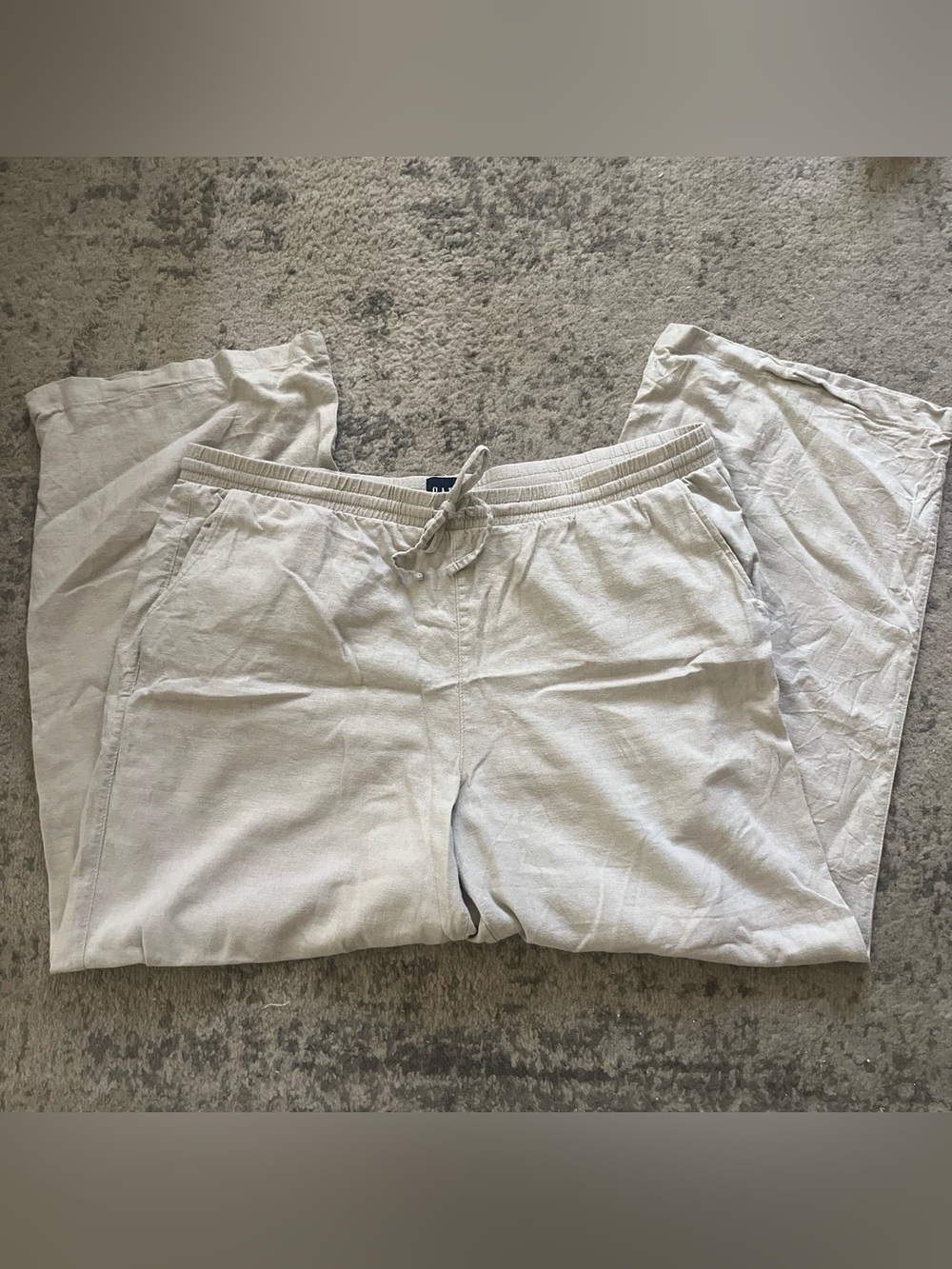 Cream Linen Pants